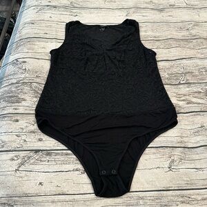 NWOT Torrid Sleeveless Lace Bodysuit in Black Size 1X